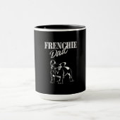 Mug père de mignonne frenchie | drôle de cadeau de bul (Centre)