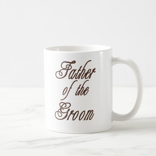 Mug Père des bruns chics de marié (Droite)
