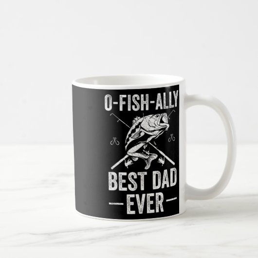 Mug Père drôle poisson B Pêche Père (Droite)