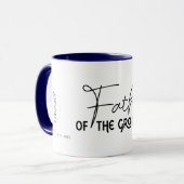 Mug Père du script de flux de la pièce Personnalisé (Devant gauche)