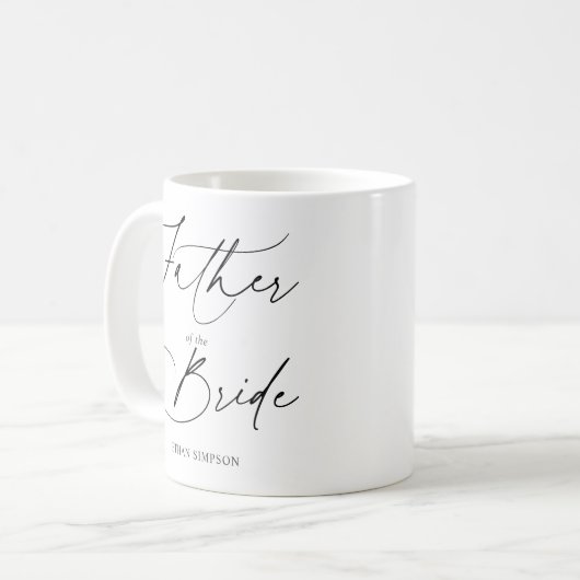 Mug Père Du Script De Mariée (Devant gauche)