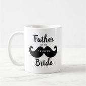 Mug Père élégant classique de la mariée Mustache (Gauche)