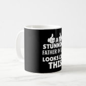 Mug père en droit Anniversaire Meilleur cadeau (Devant gauche)