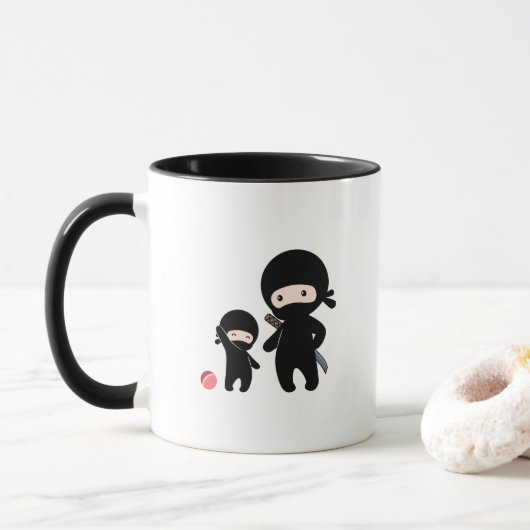 Mug Père et enfant Ninja (Avec donut)