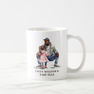 Mug Père et fille noirs personnalisées (7)