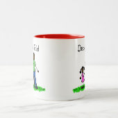 Mug père et fille (nom de la Personnaliser) (Centre)