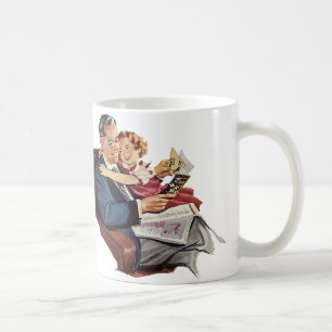 Mug Père et fille vintage, Bonne fête des pères !