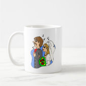 Mug Père Fille marche vers le bas Aisle Mariage Mars (Gauche)