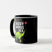 Mug Père Jour Daddysaurus T Rex Dinosaur Papa (Devant gauche)