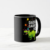 Mug Père Jour Daddysaurus T Rex Dinosaur Papa (Devant droit)