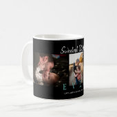 MUG PÈRE LE PLUS DOUX JAMAIS PERSONNALISÉ 3 PHOTOS NOI (Devant gauche)