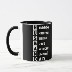 Mug Père Mari beau déségoïste forte courageux Awesom