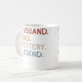 Mug Père Mari Poterie Légende Vintage Drôle Pot (Devant gauche)