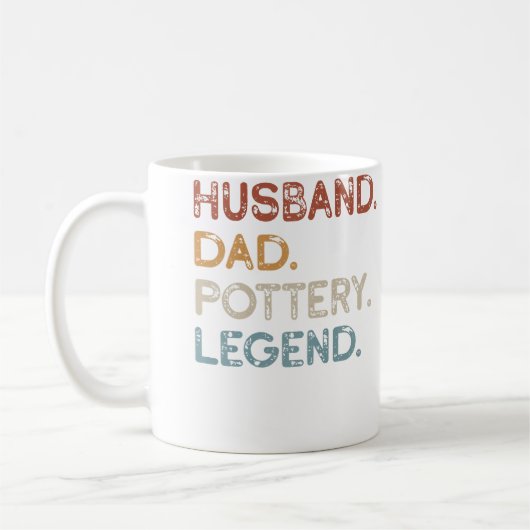 Mug Père Mari Poterie Légende Vintage Drôle Pot (Gauche)