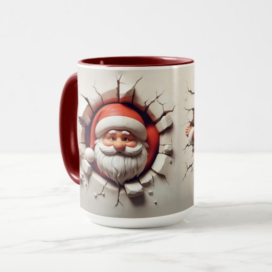 Mug Père Noël 3D (Devant gauche)