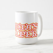 Mug Père Noël aide rouge saisonnier canne de Noël (Devant droit)