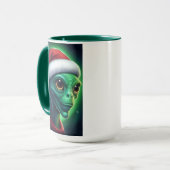 Mug Père Noël Alien (Devant gauche)
