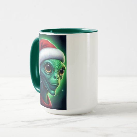 Mug Père Noël Alien (Devant gauche)