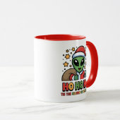 Mug Père Noël Alien Drôle (Devant droit)