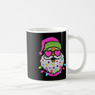 Mug Père Noël amusant avec lunettes de soleil Noël ros