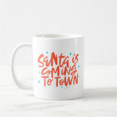 Mug Père Noël arrive à Town Holiday Design (Gauche)