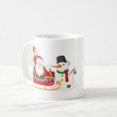 Mug Père Noël arrive en ville (Devant gauche)