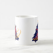 Mug Père Noël astronaute avec skateboard (Centre)