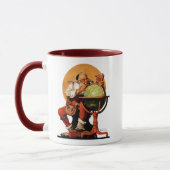 Mug Père Noël au globe (Gauche)