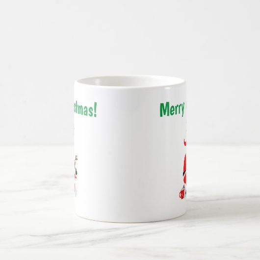 Mug Père Noël au pôle Nord avec rennes à nez rouge (Centre)