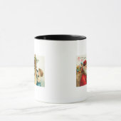 Mug Père Noël au téléphone avec petite fille (Centre)