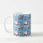 Mug Père Noël avec animaux de la forêt (Gauche)