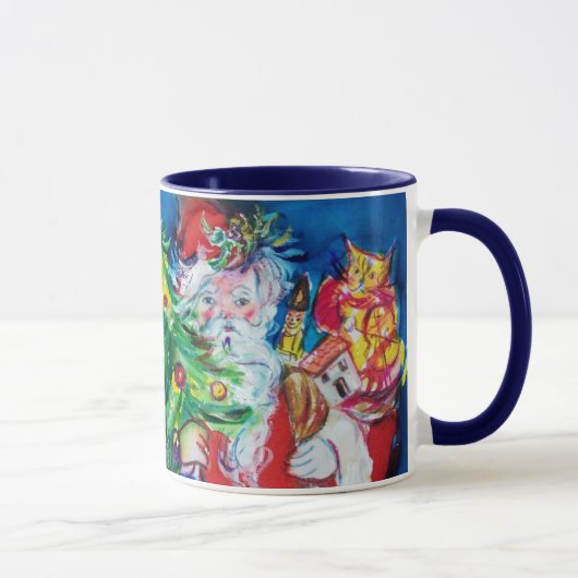 MUG PÈRE NOËL AVEC BALLONS ET ARBRE DE NOËL F MONOGRAM (Droite)