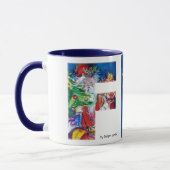 MUG PÈRE NOËL AVEC BALLONS ET ARBRE DE NOËL F MONOGRAM (Gauche)