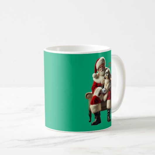 Mug Père Noël avec Chien Tzu Chien Chien Chien Chien C (Devant droit)