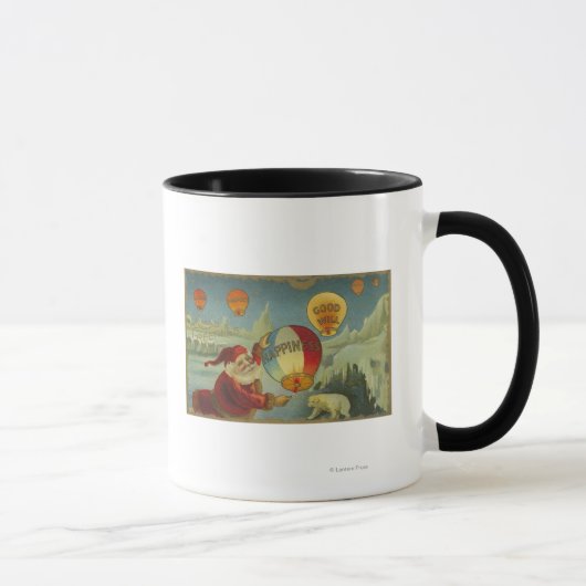 Mug Père Noël Avec Le Balouton Du Bonheur (Droite)