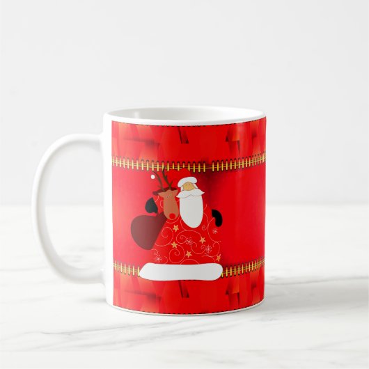 Mug Père Noël avec Reindeer Noël (Gauche)