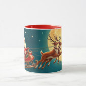 Mug Père Noël avec rennes (Centre)