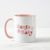 Mug Père Noël Baby - Fun Holiday Typography Design (Gauche)
