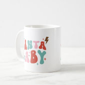 Mug Père Noël Baby Retro Christmas (Devant gauche)