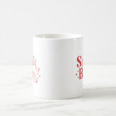 Mug Père Noël Baby - Typographie de Noël rétro (Centre)