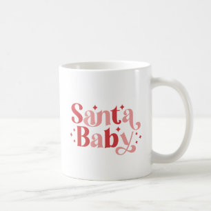 Mug Père Noël Baby - Typographie de Noël rétro