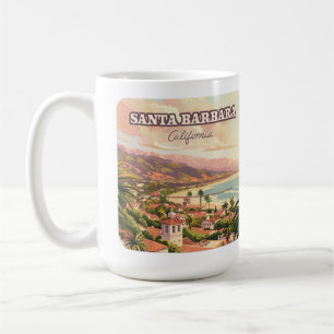 Mug Père Noël Barbara Beach Côte Centrale Californie R