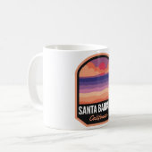 Mug Père Noël Barbara CA Retro Sunset (Devant gauche)