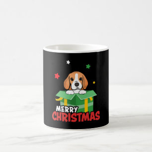 Mug Père Noël Beagle Amoureux de Chien Joyeux Noël Xma