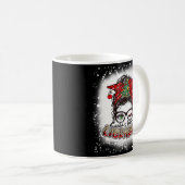 Mug Père Noël Bibliothèque préférée Messy Bun Maman No (Devant droit)