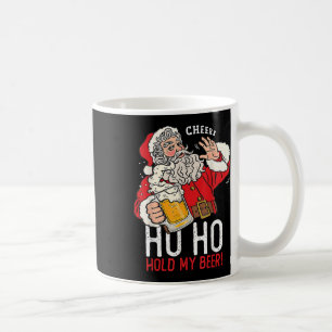 Mug Père Noël Boire De La Bière Ho Ho Tenir Ma Bière D