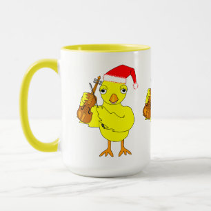 Mug Père Noël Casquette Violon Chick