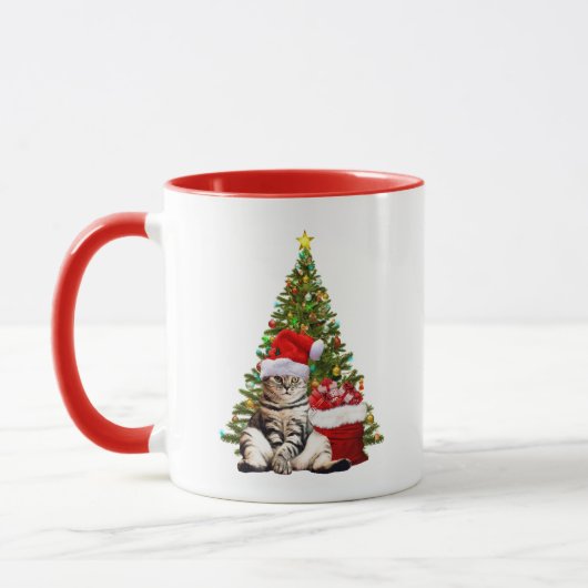 Mug Père Noël Cat (Gauche)