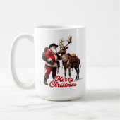 Mug Père Noël cavalier et renne (Gauche)