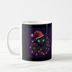 Mug Père Noël chat effrayant de Noël